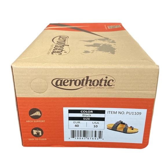 Aerothoitc Woman’s Arch Support Casual Strappy Slide Sandal - Picture 6 of 10